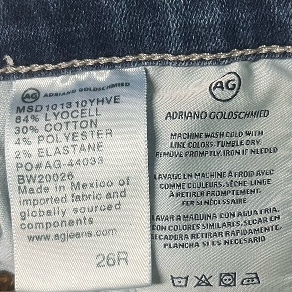 Ag Adriano Goldschmied Womens The Angel Bootcut Jeans Denim Size 26 - Picture 13 of 14